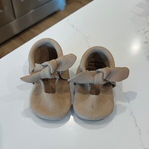 Tan Baby Moccasins